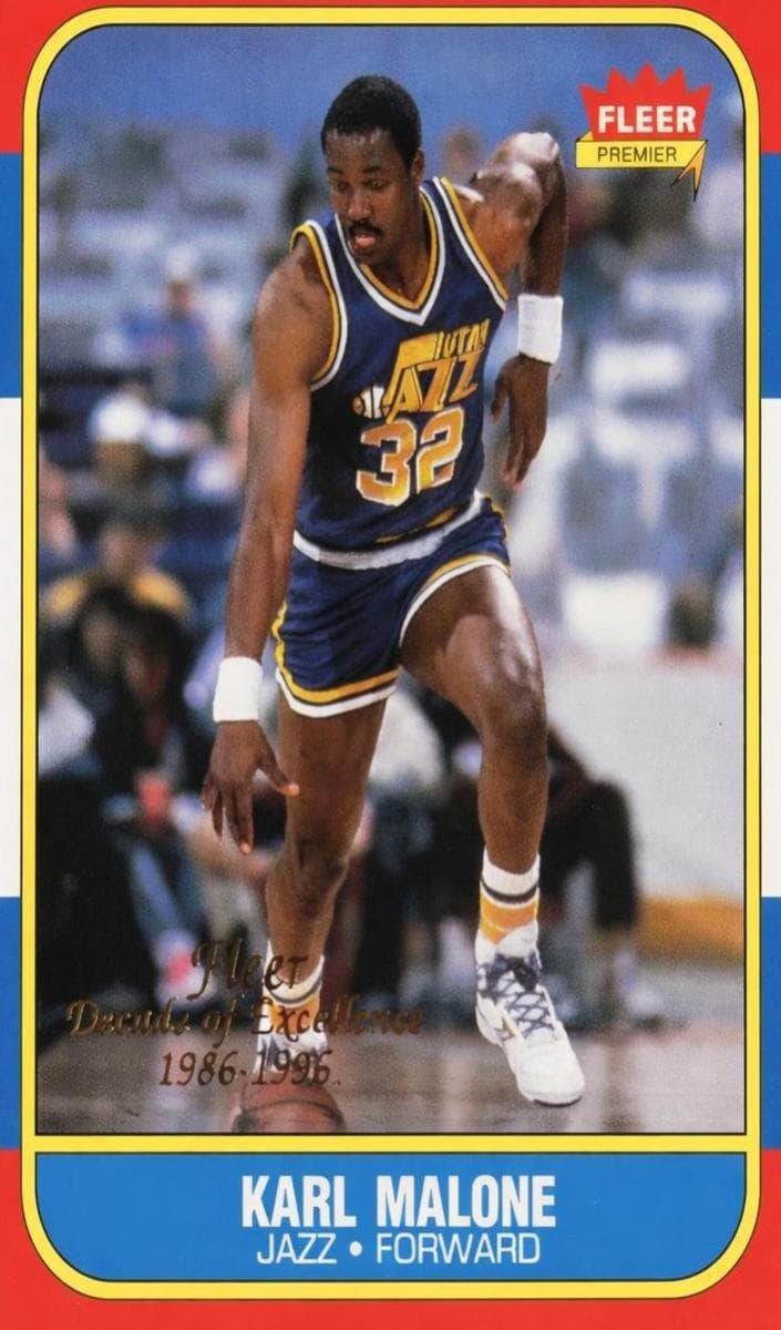 Karl Malone 1996 fleer Fleer