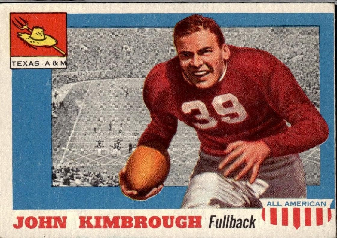 John Kimbrough 1955 topps