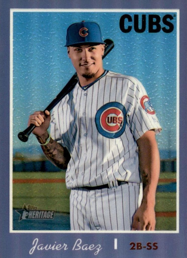 Javier Baez 2019 topps Topps Heritage