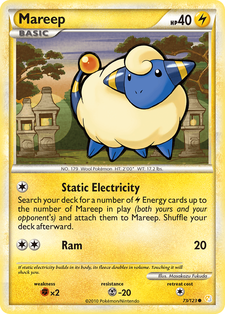 Mareep 2010 Pokemon HeartGold & SoulSilver