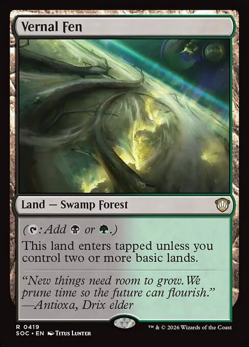 Vernal Fen 2026 Magic: The Gathering Secrets of Strixhaven Commander