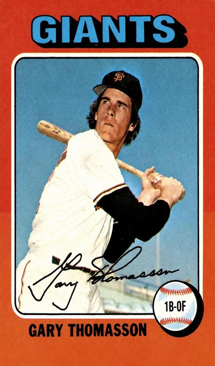 Gary Thomasson 1975 topps Topps