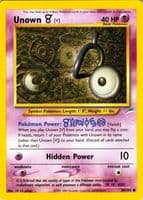 Unown V trading card
