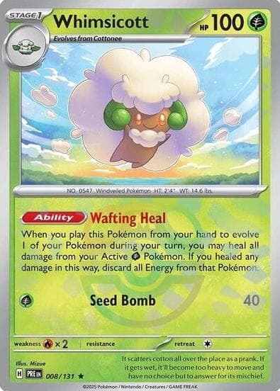 Whimsicott trading card