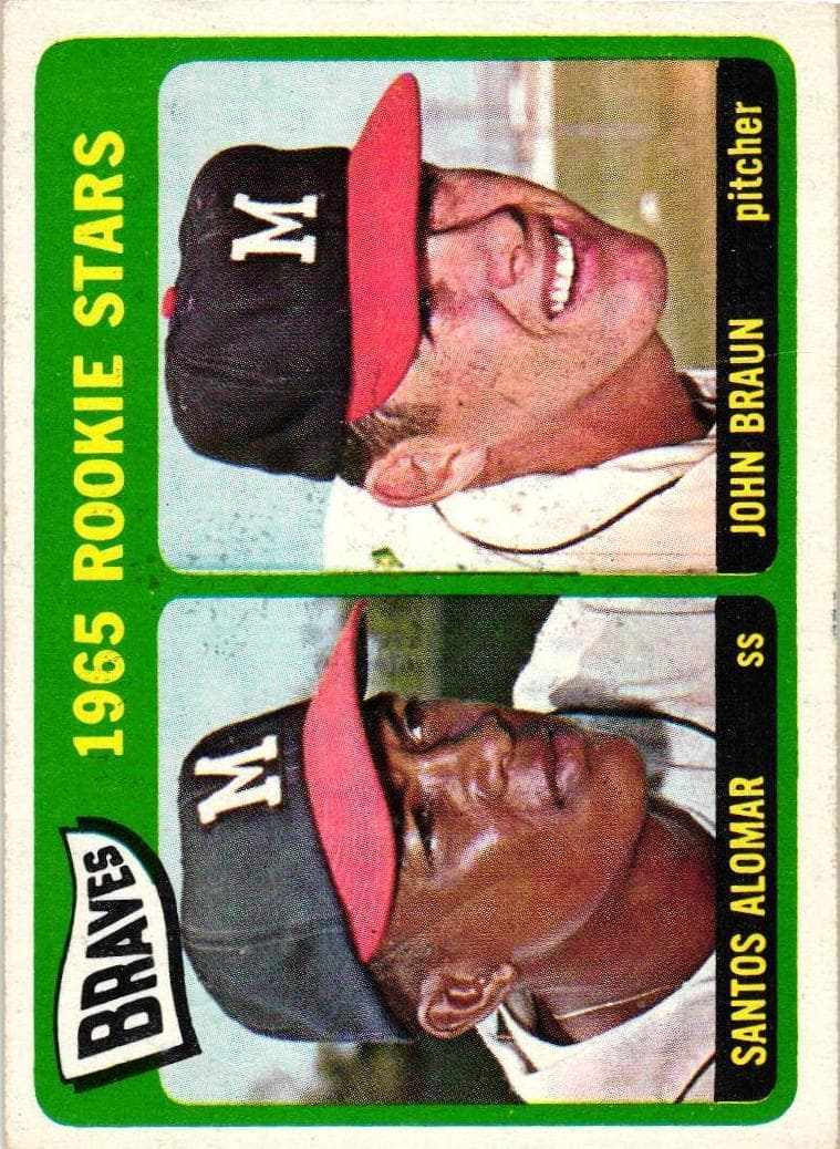 Braves 1965 Rookie Stars (Santos Alomar / John Braun) #82