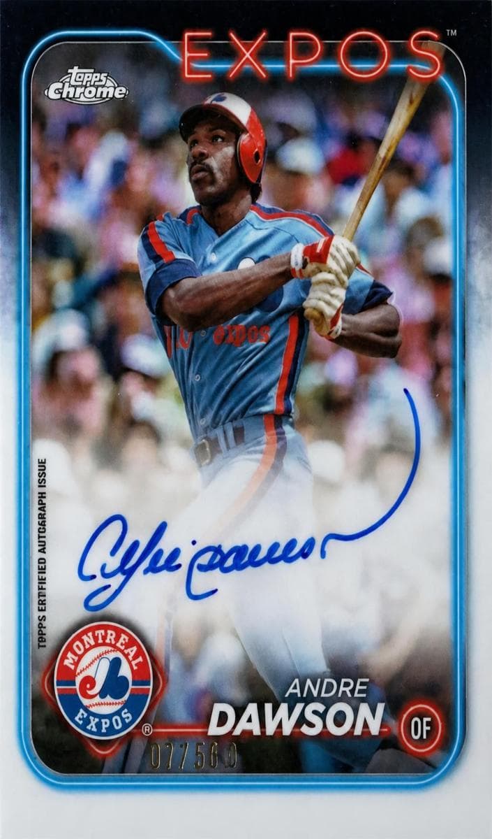 Andre Dawson 2024 topps Topps Chrome
