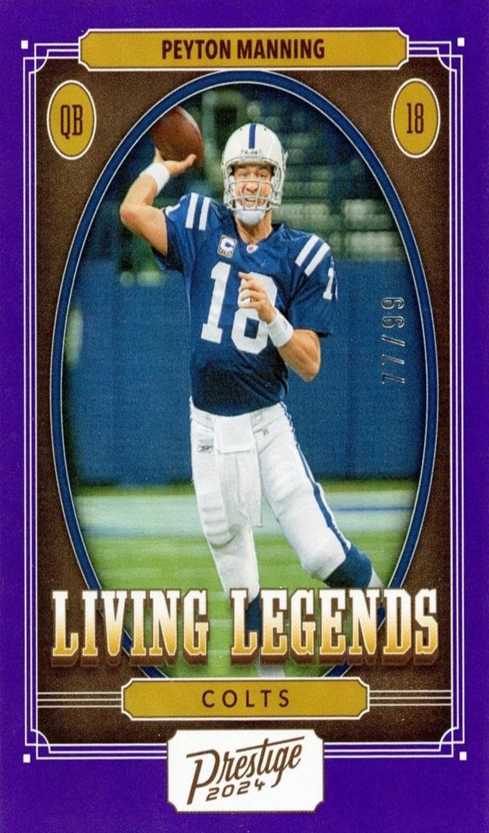 Peyton Manning 2024 Prestige auto card