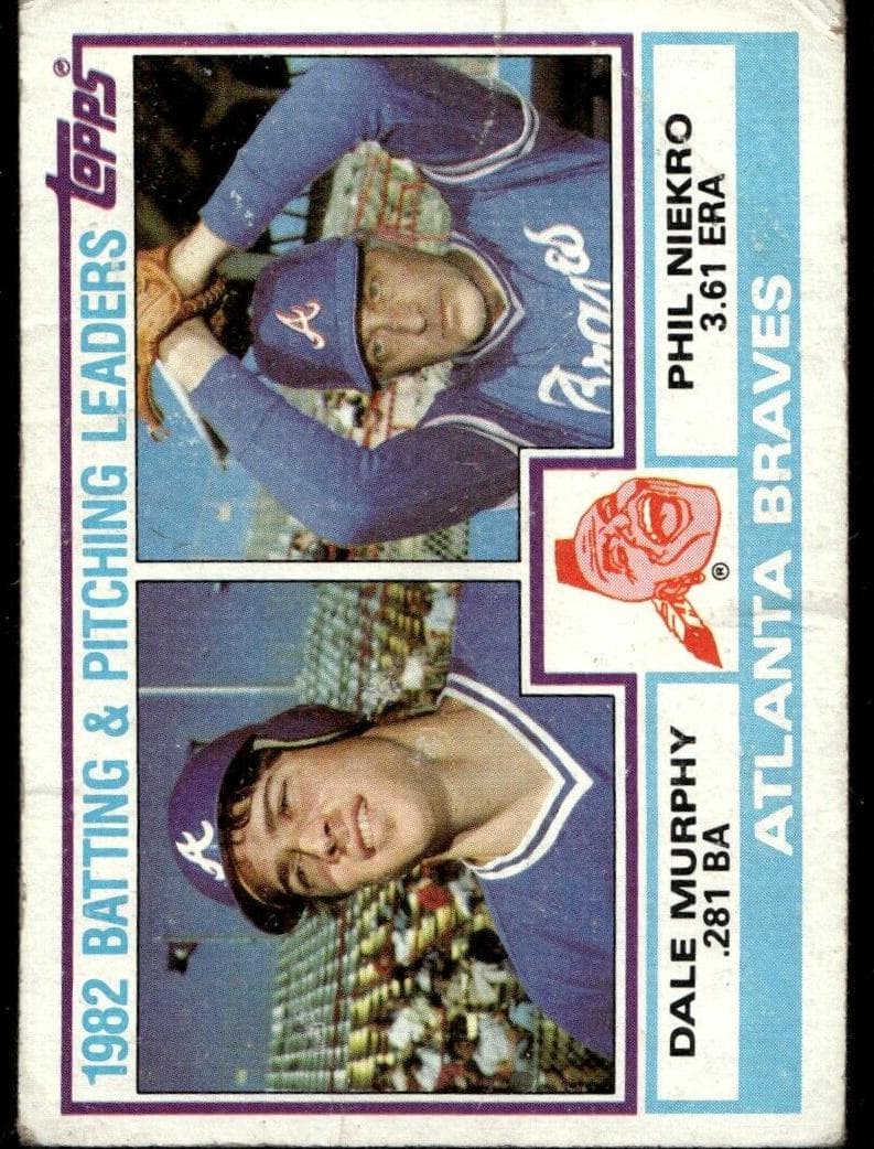 Dale Murphy / Phil Niekro 1983 topps