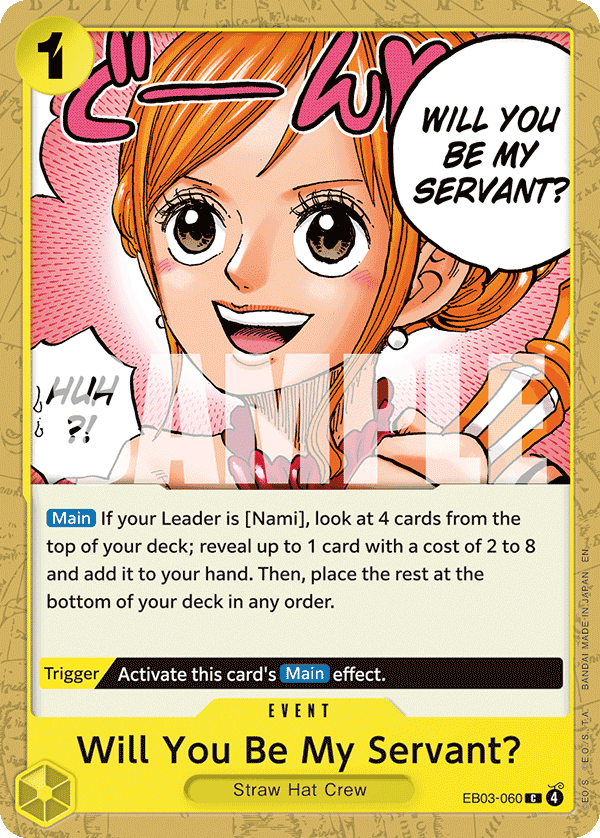 Will You Be My Servant? 2026 One Piece