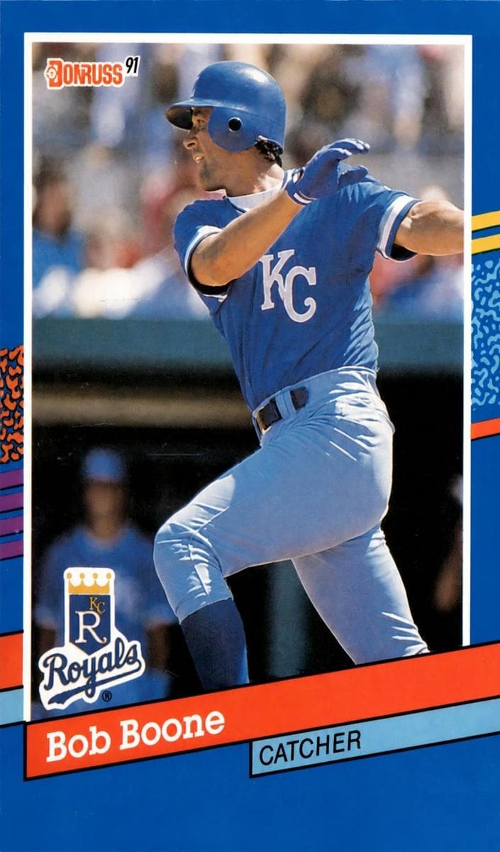 Bob Boone 1991 panini Donruss