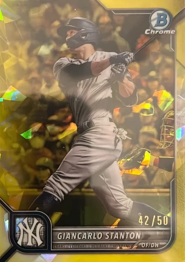 Giancarlo Stanton 2022 bowman Bowman Chrome