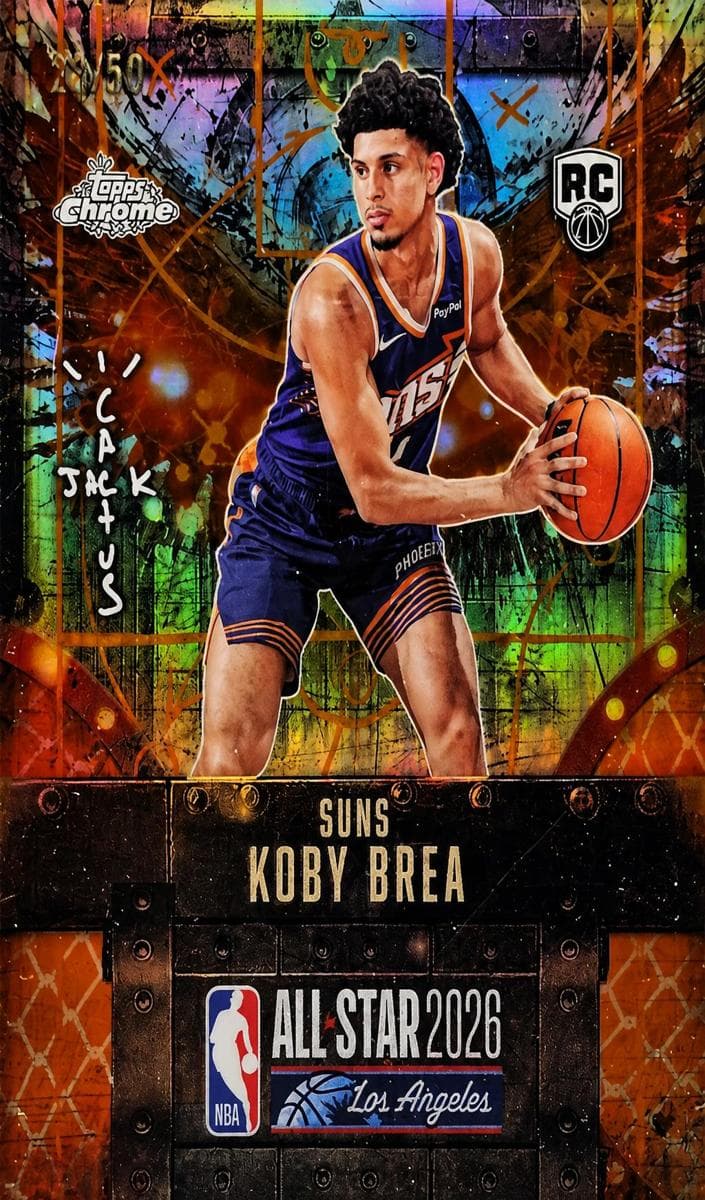 Koby Brea 2025 topps Topps Chrome Cactus Jack X NBA All-Star Game