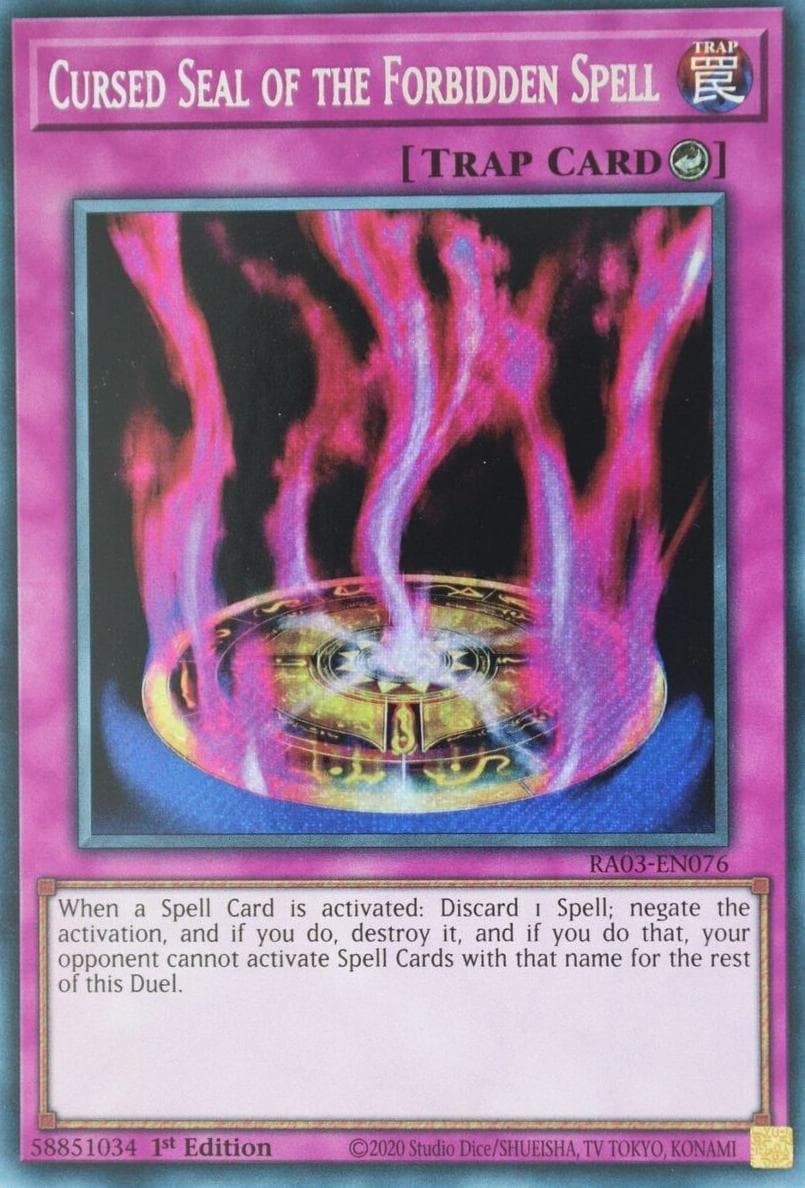 Cursed Seal of the Forbidden Spell #ra03-en076