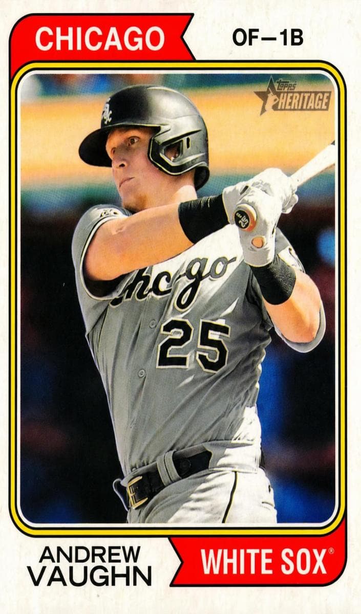 Andrew Vaughn 2023 topps Topps Heritage