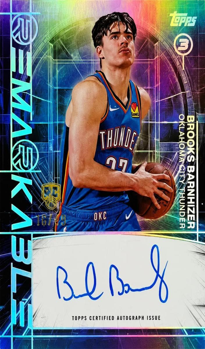 Brooks Barnhizer 2025 topps Topps 3