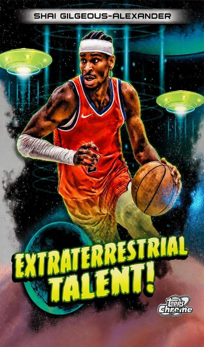 Shai Gilgeous-Alexander 2023 topps Topps Chrome Cosmic