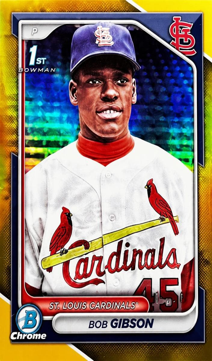 Bob Gibson 2024 bowman Bowman Chrome
