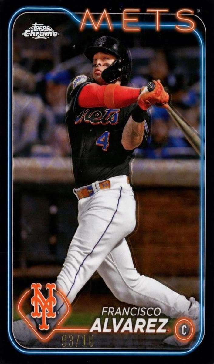 Francisco Alvarez 2024 topps Topps Chrome Logofractor Edition