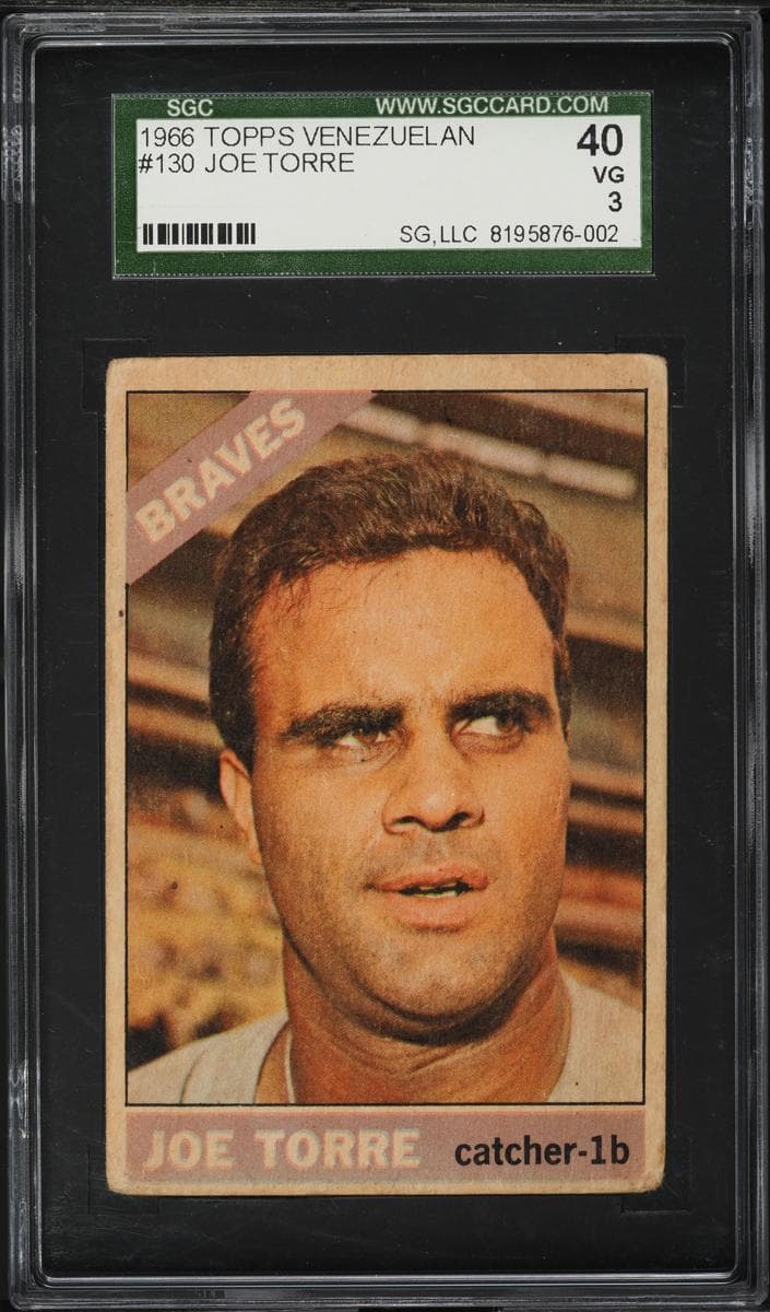 Joe Torre 1966 topps Topps Venezuelan