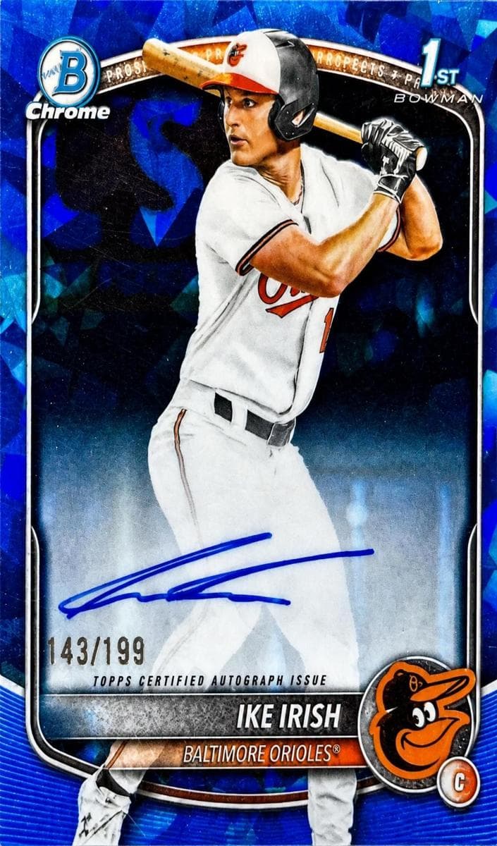 Ike Irish 2025 bowman Bowman Draft Sapphire