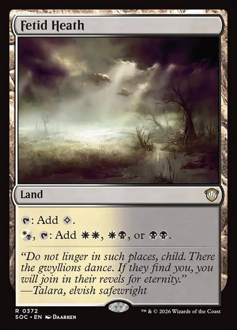 Fetid Heath 2018 Magic: The Gathering