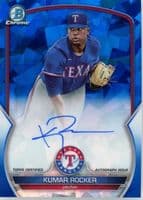 Kumar Rocker 2023 bowman Bowman Sapphire Edition Chrome Prospect Auto