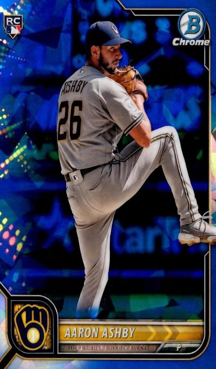 Aaron Ashby 2022 bowman Bowman Chrome Sapphire Edition