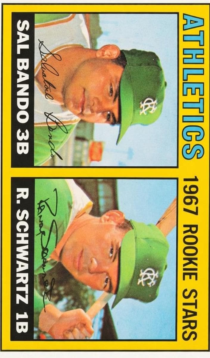Athletics 1967 Rookie Stars (Sal Bando / Randy Schwartz) #33