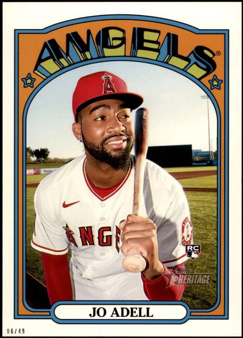 Jo Adell 2021 topps Topps Heritage