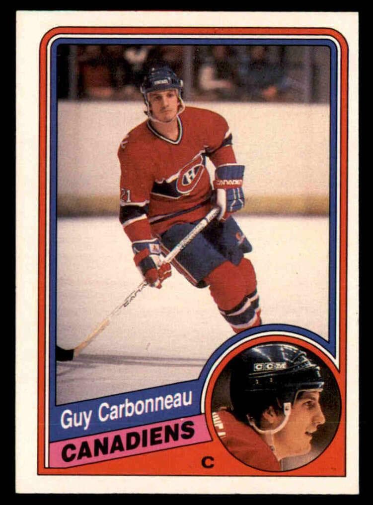 Guy Carbonneau 1984 topps O-Pee-Chee
