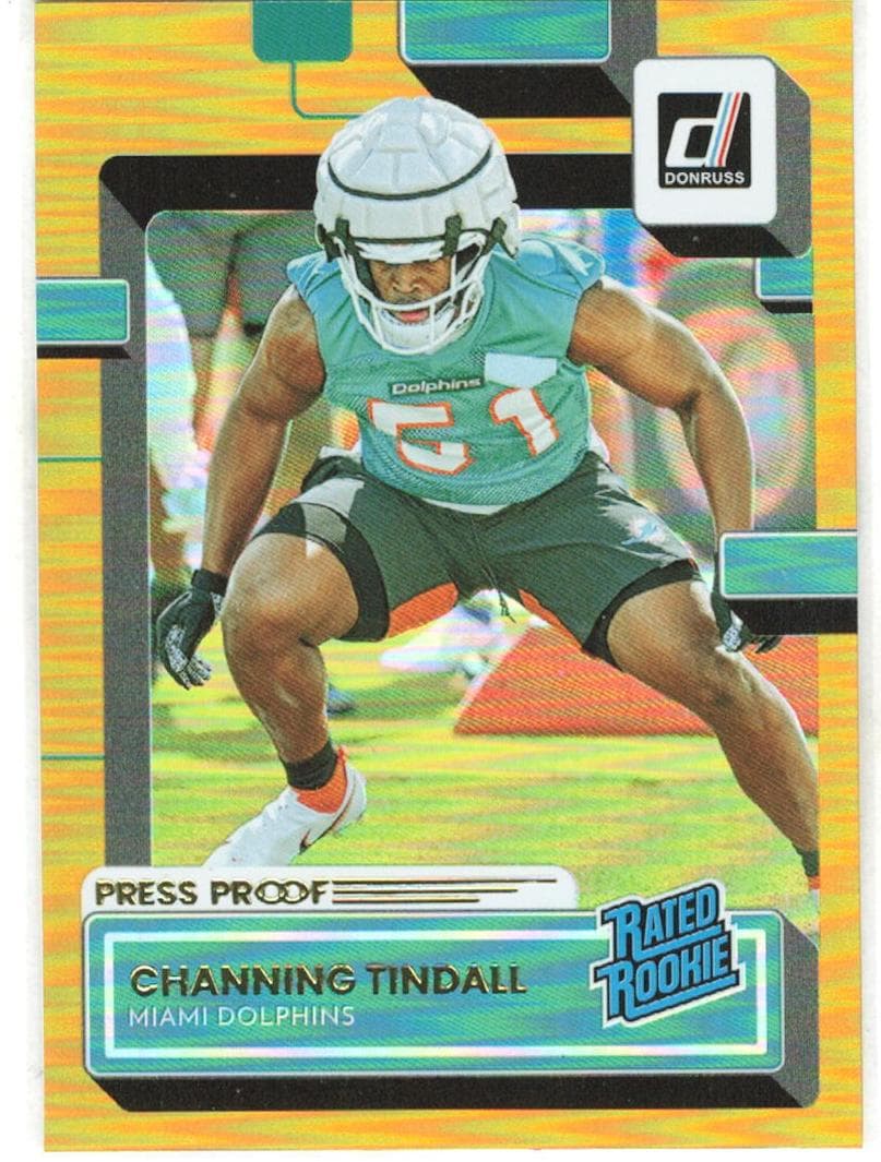 Channing Tindall 2022 panini Donruss