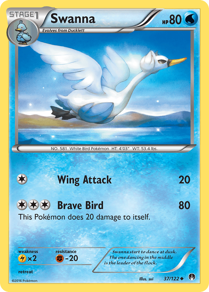 Swanna 2016 Pokemon