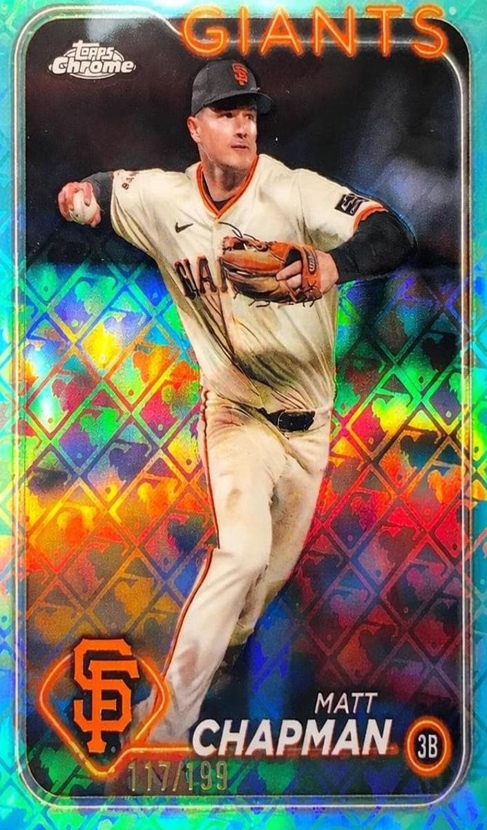 Matt Chapman 2024 topps Topps Chrome Logofractor Edition