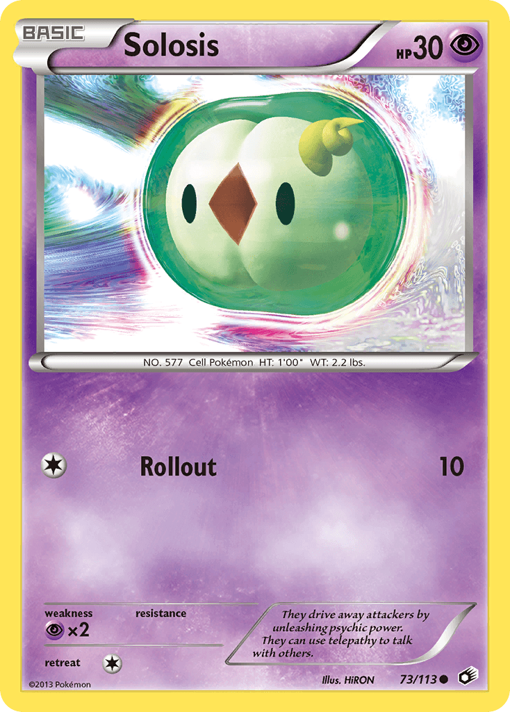 Solosis 2013 Pokemon Legendary Treasures
