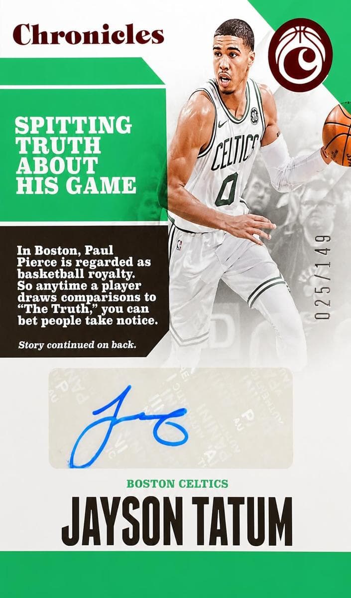 Jayson Tatum 2017 panini