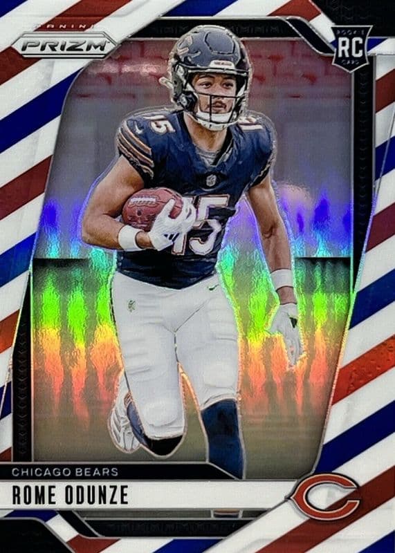 Rome Odunze 2024 panini Prizm Black & White Checker