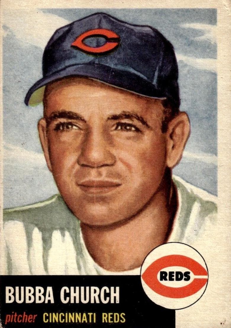 Bubba Church 1953 topps Topps