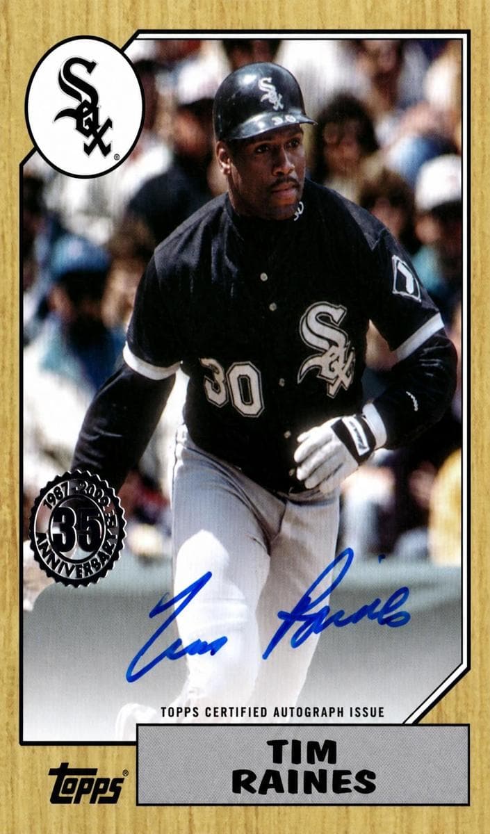Tim Raines 2022 topps Topps