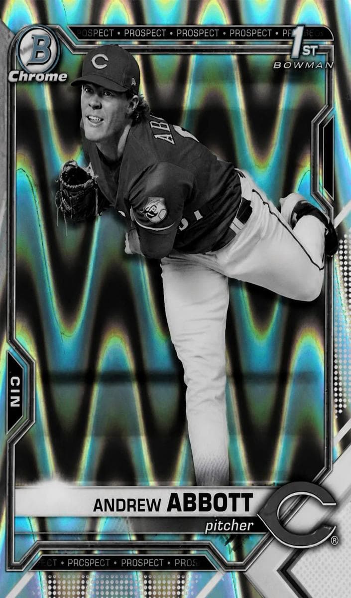 Andrew Abbott 2021 bowman Bowman Draft Sapphire Edition