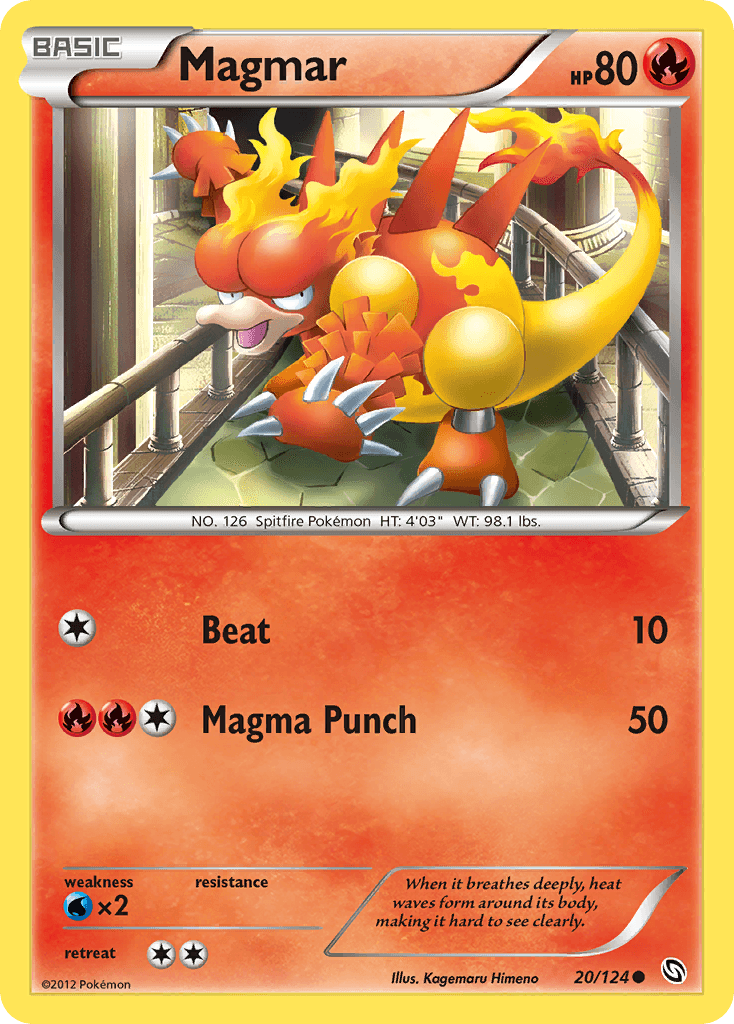 Magmar 2012 Pokemon Dragons Exalted