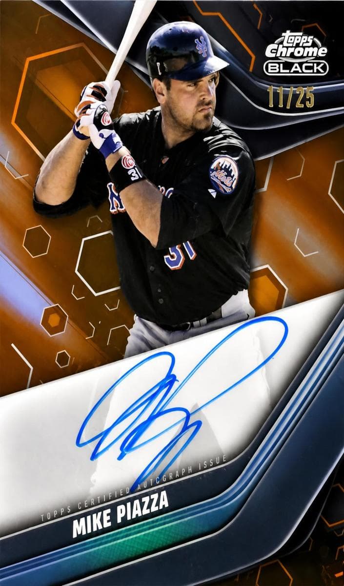 Mike Piazza 2023 topps Topps Chrome Black