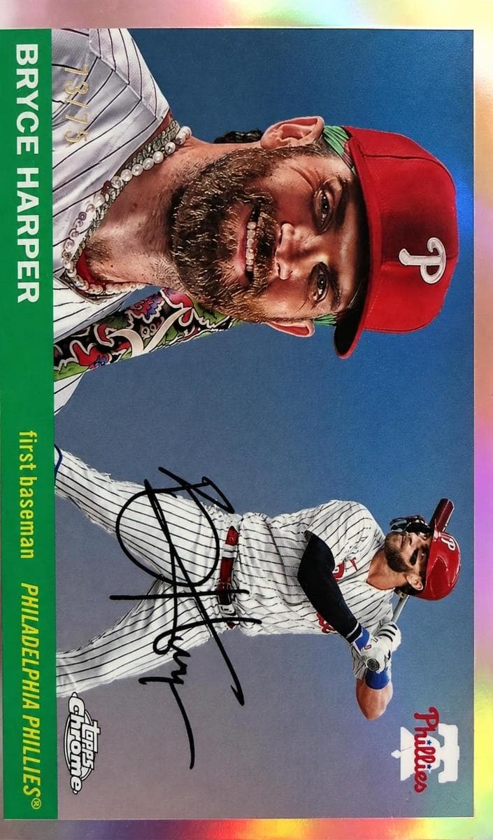 Bryce Harper 2025 topps Topps Chrome Platinum