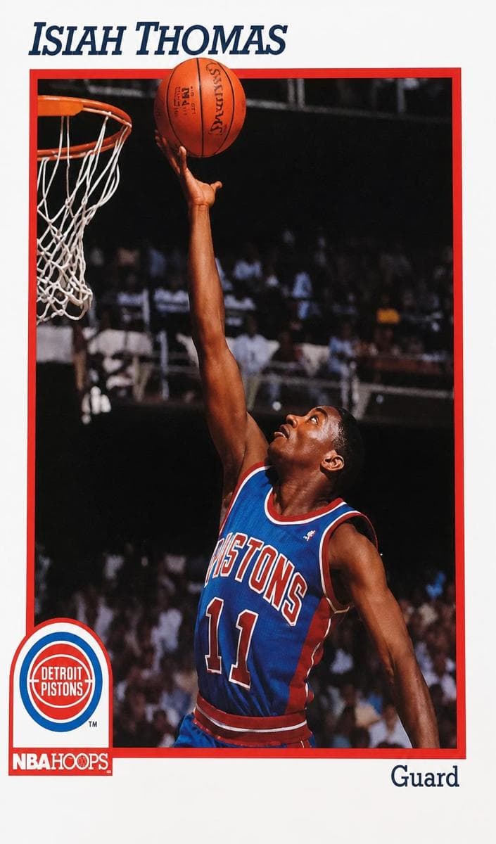 Isiah Thomas 1991 panini Hoops