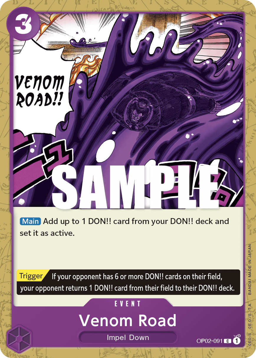Venom Road 2023 One Piece Japanese Paramount War