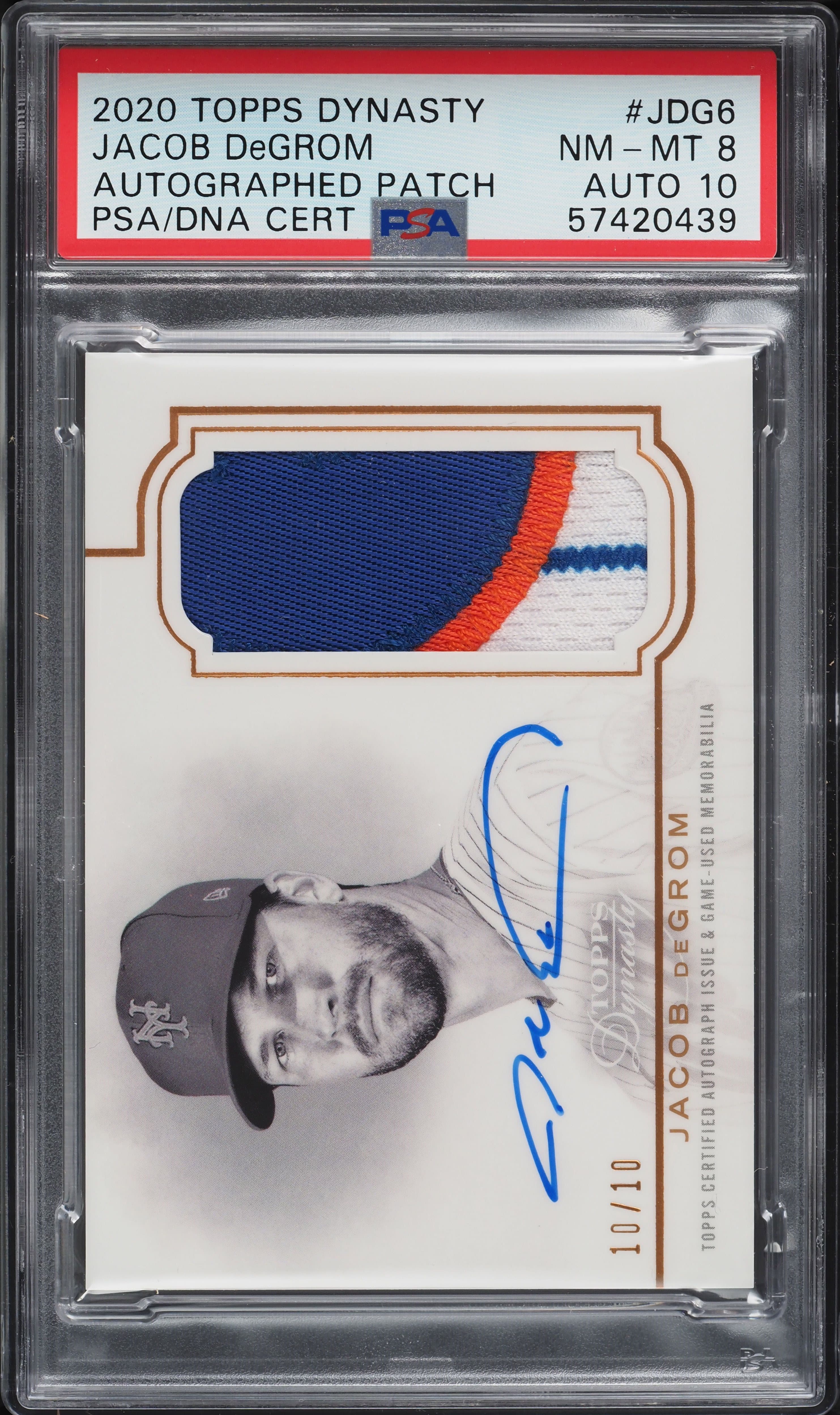 Jacob deGrom 2020 topps Topps Dynasty