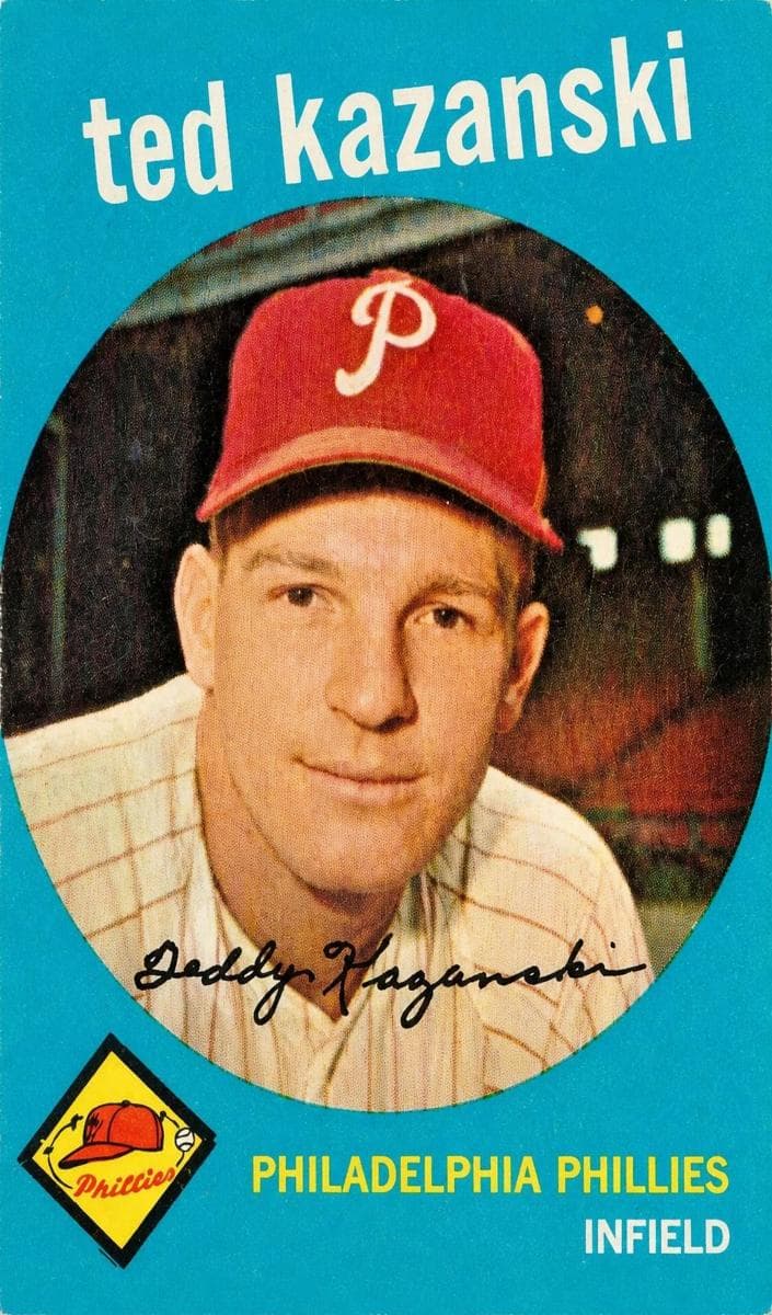 Ted Kazanski 1959 topps Topps Venezuelan