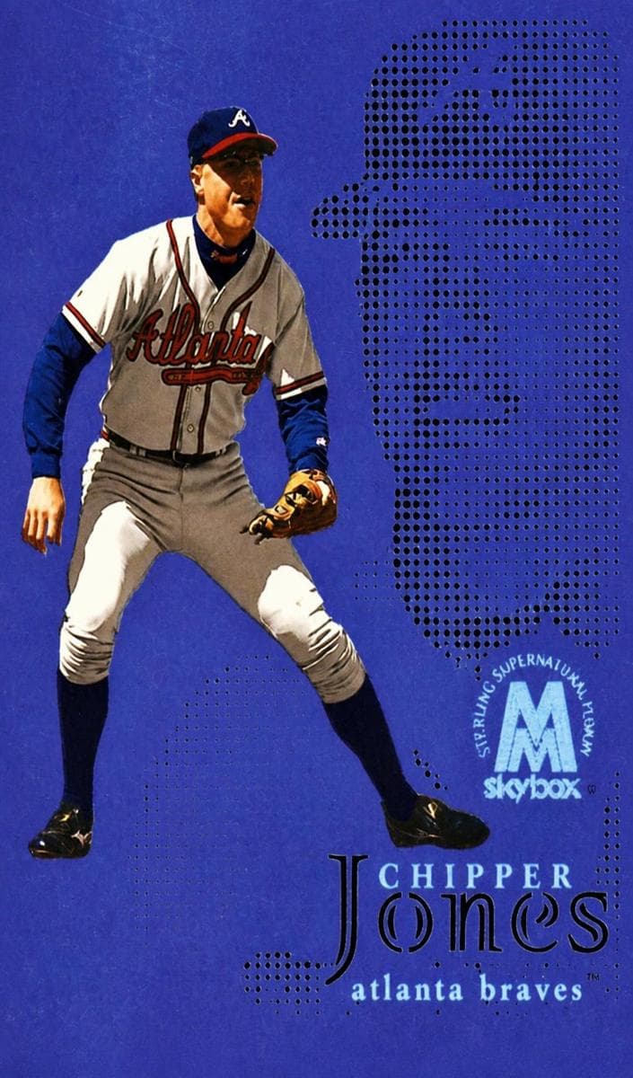 Chipper Jones 1999 fleer SkyBox Molten Metal