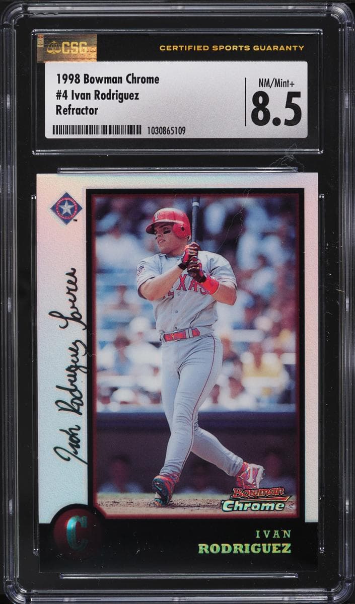 Ivan Rodriguez 1998 bowman Bowman Chrome