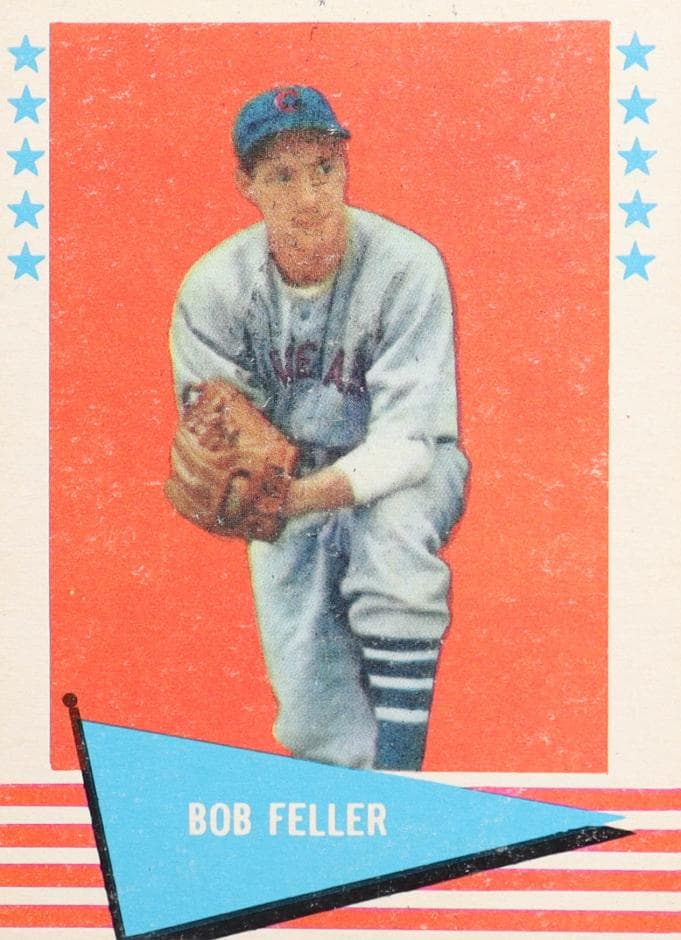 Bob Feller 1961 fleer Fleer Baseball Greats