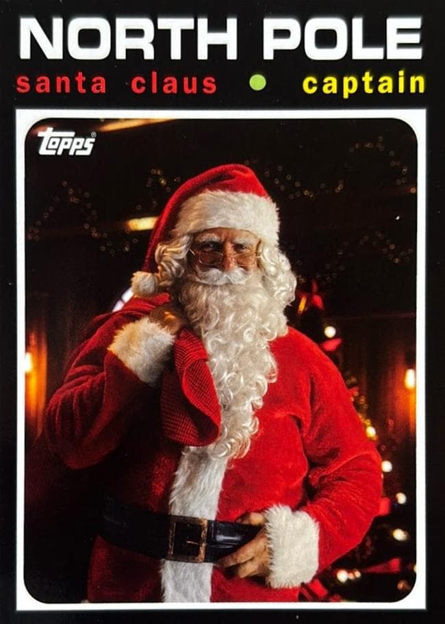Santa Claus 2025 topps Topps Holiday